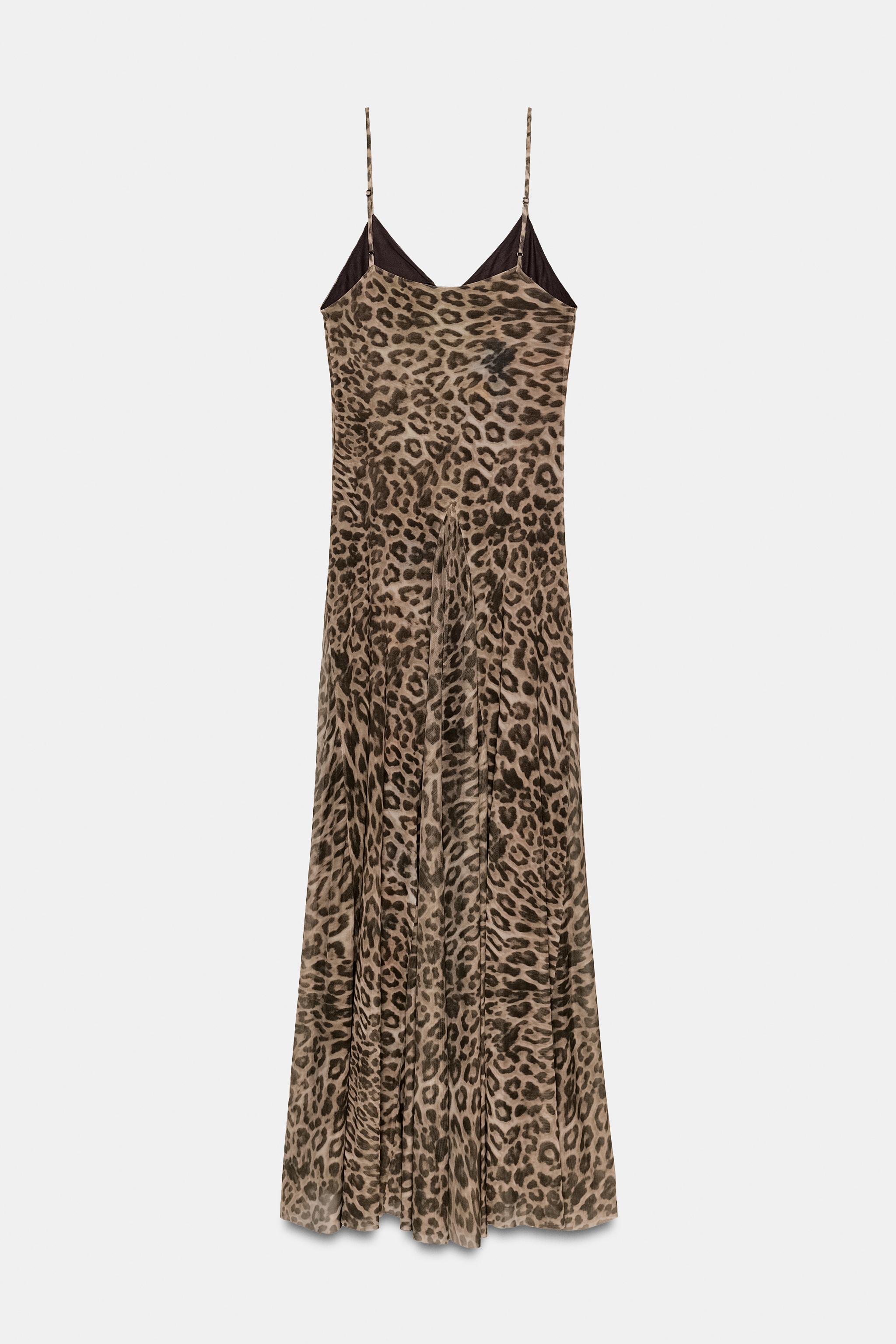 ANIMAL PRINT TULLE DRESS